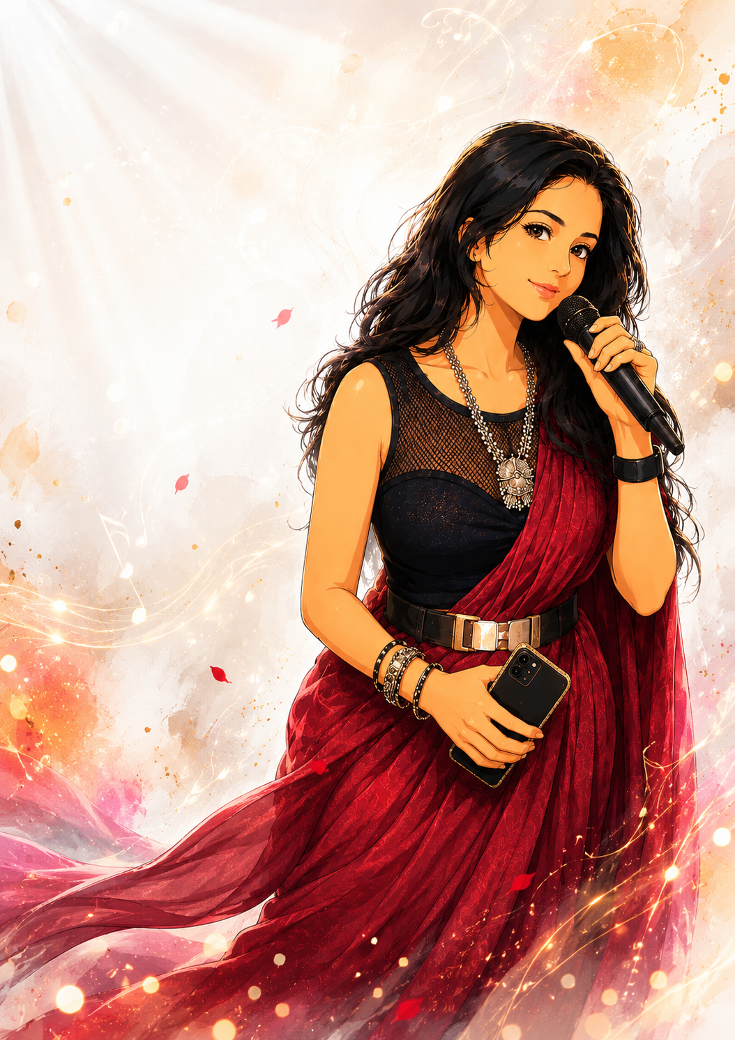 Sanchayeeta on stage