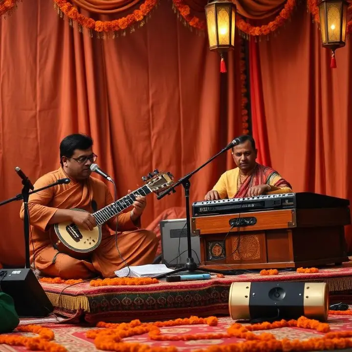 Bengali Modern Songs Singer — Adhunik, Rabindra Sangeet & Folk Bengali musicians performing Adhunik and Rabindra Sangeet with tanpura and harmonium